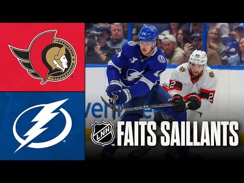 Sénateurs vs Lightning | 09/10/25 | Faits saillants
