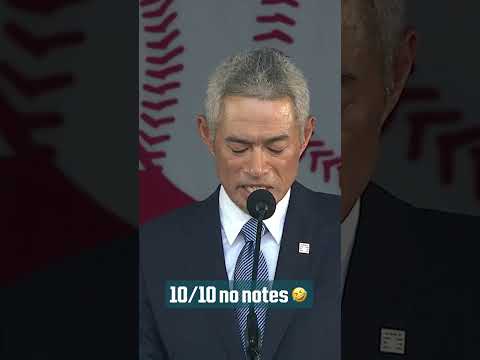Another spot-on impression, Ichiro 🤣