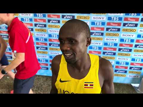 Uganda’s Jacob Kiplimo after his 3rd straight World Cross Country title