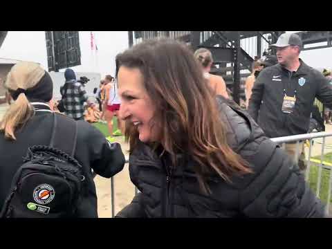 NC State women celebrate after winning 2025 NCAA XC title 