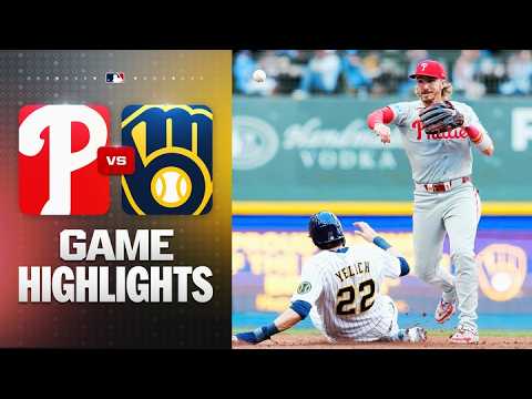Phillies vs. Brewers Game Highlights (6/13/26) | MLB Highlights