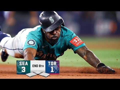 FULL INNING: Randy Arozarena sets up another Mariners run by stealing SECOND AND THIRD BASE! 🏃