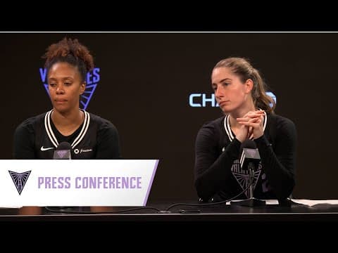 Iliana Rupert and Kate Martin on Win vs. Indiana Fever | August 31, 2025