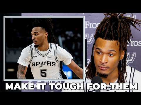 Stephon Castle on Spurs Tough Physical Game and Making an Impact