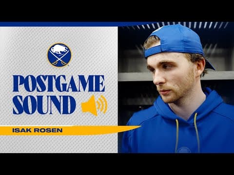 "It Wasn't Enough Today" | Isak Rosen After Two-Goal Game In Utah | Buffalo Sabres