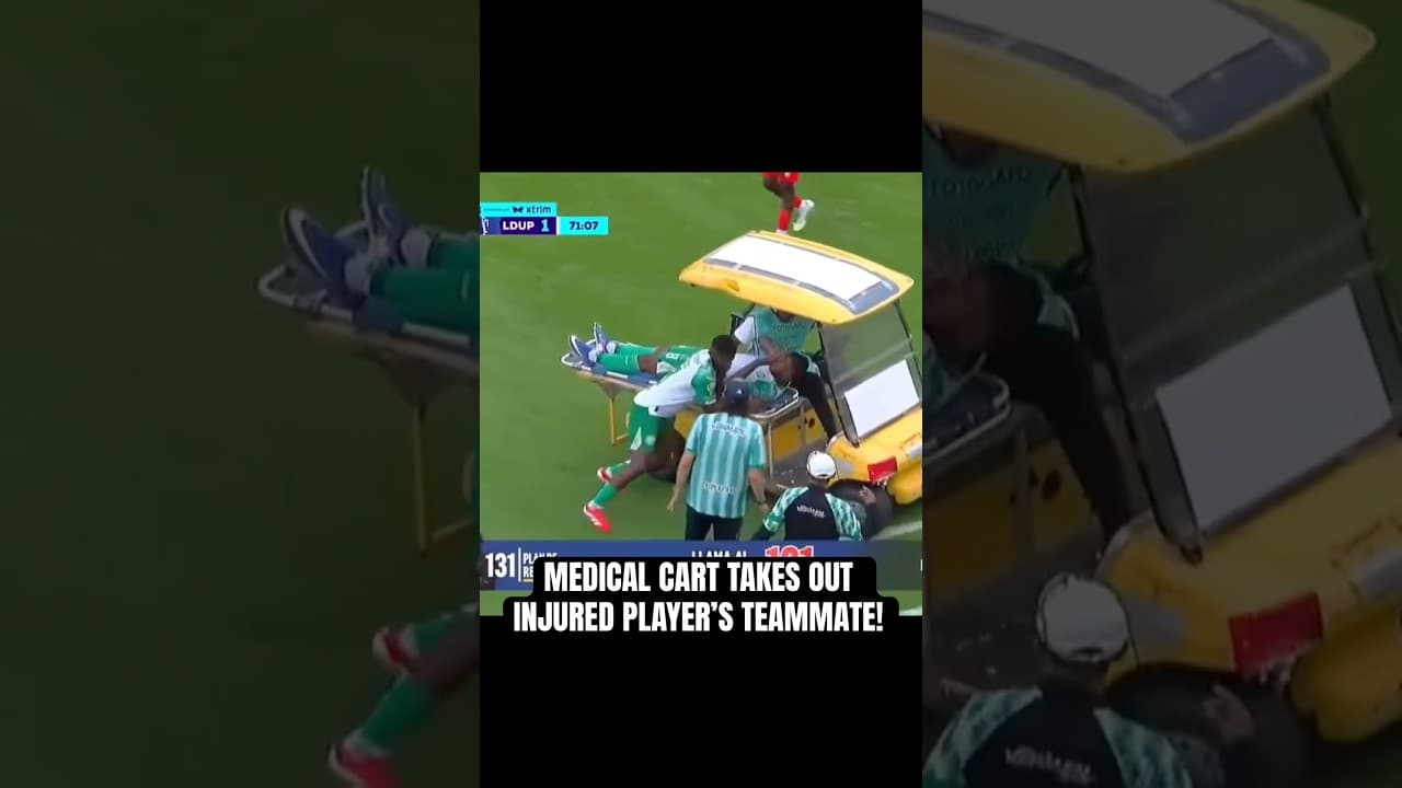 Medical Cart Takes Out Player!