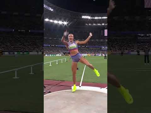Anna Hall dominating 1st heptathlon day in Tokyo 😮‍💨 #worldathleticschamps #usa #heptathlon #sports