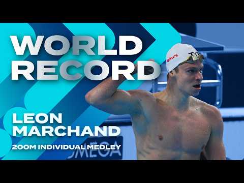 Leon Marchand Shatters 200m IM World Record | World Aquatics 2025