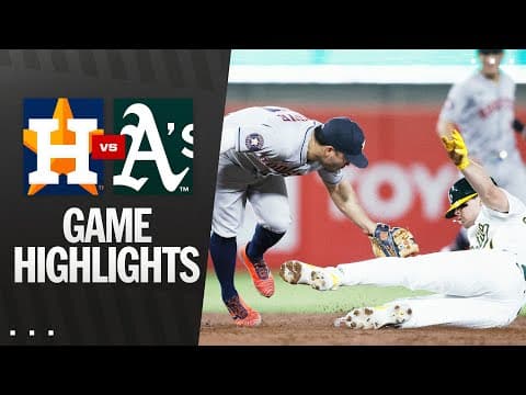 Astros vs. A's Game Highlights (9/23/25) | MLB Highlights