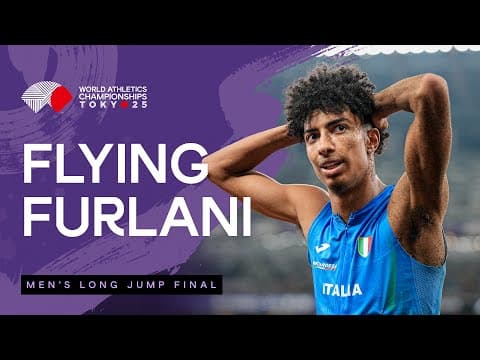 Furlani becomes youngest long jump title winner with 8.39m | World Athletics Championships Tokyo 25