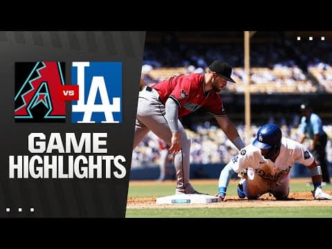 D-backs vs. Dodgers Game Highlights (8/31/25) | MLB Highlights