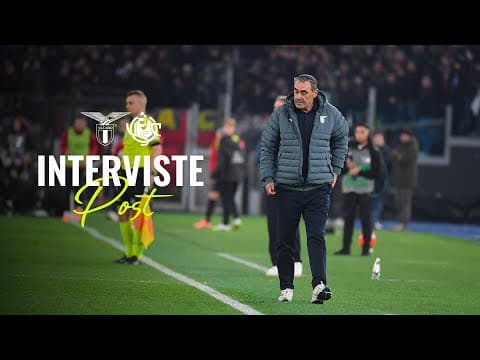 🗣️ LE INTERVISTE A MISTER SARRI, PELLEGRINI E MARUSIC | LAZIO-CREMONESE 0-0