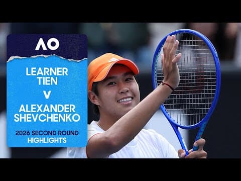 Learner Tien v Alexander Shevchenko Highlights | Australian Open 2026 Second Round