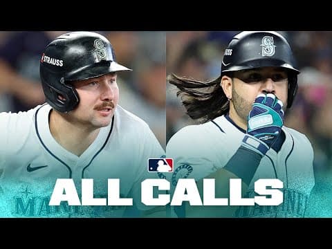 ALL CALLS of Cal Raleigh & Eugenio Suárez's homers and the Mariners final out in a big ALCS win! 🔱