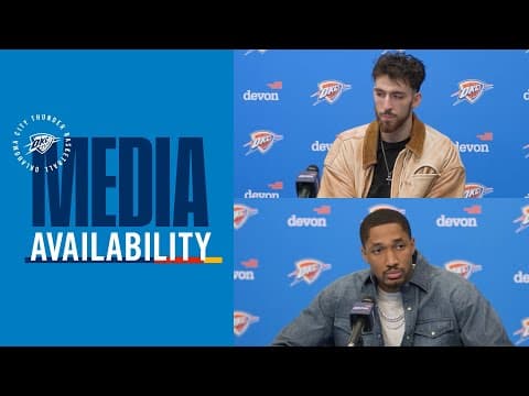 Chet Holmgren and Aaron Wiggins on defense and mentality | Postgame Media | December 28, 2025