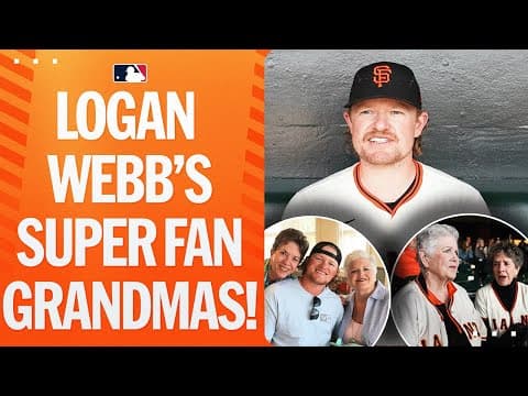 "They've been my biggest fans" 🖤🧡 | Logan Webb has always had the support of his grandmas!