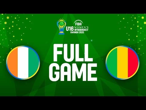 LIVE - Côte d'Ivoire v Mali | FIBA U16 Women's AfroBasket 2025 | Group Phase