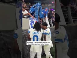 David Montgomery is being traded to the Houston Texans.