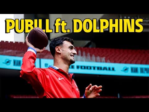 Pubill took part in a masterclass with young Miami Dolphins fans