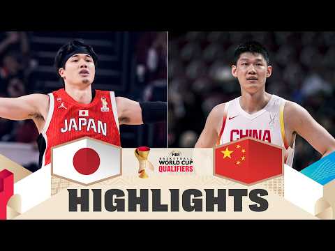 Japan 🇯🇵 v China 🇨🇳 | Highlights | FIBA Basketball World Cup 2027 Asian Qualifiers