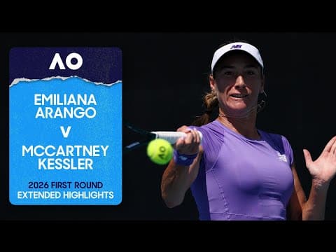 Emiliana Arango v McCartney Kessler Extended Highlights | Australian Open 2026 First Round