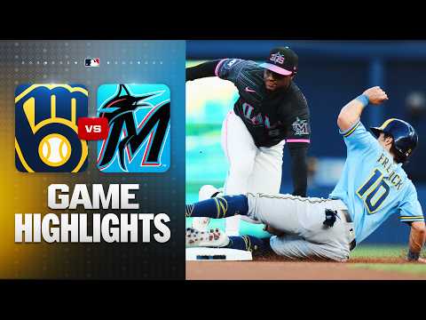 Brewers vs. Marlins Game Highlights (4/17/26) | MLB Highlights