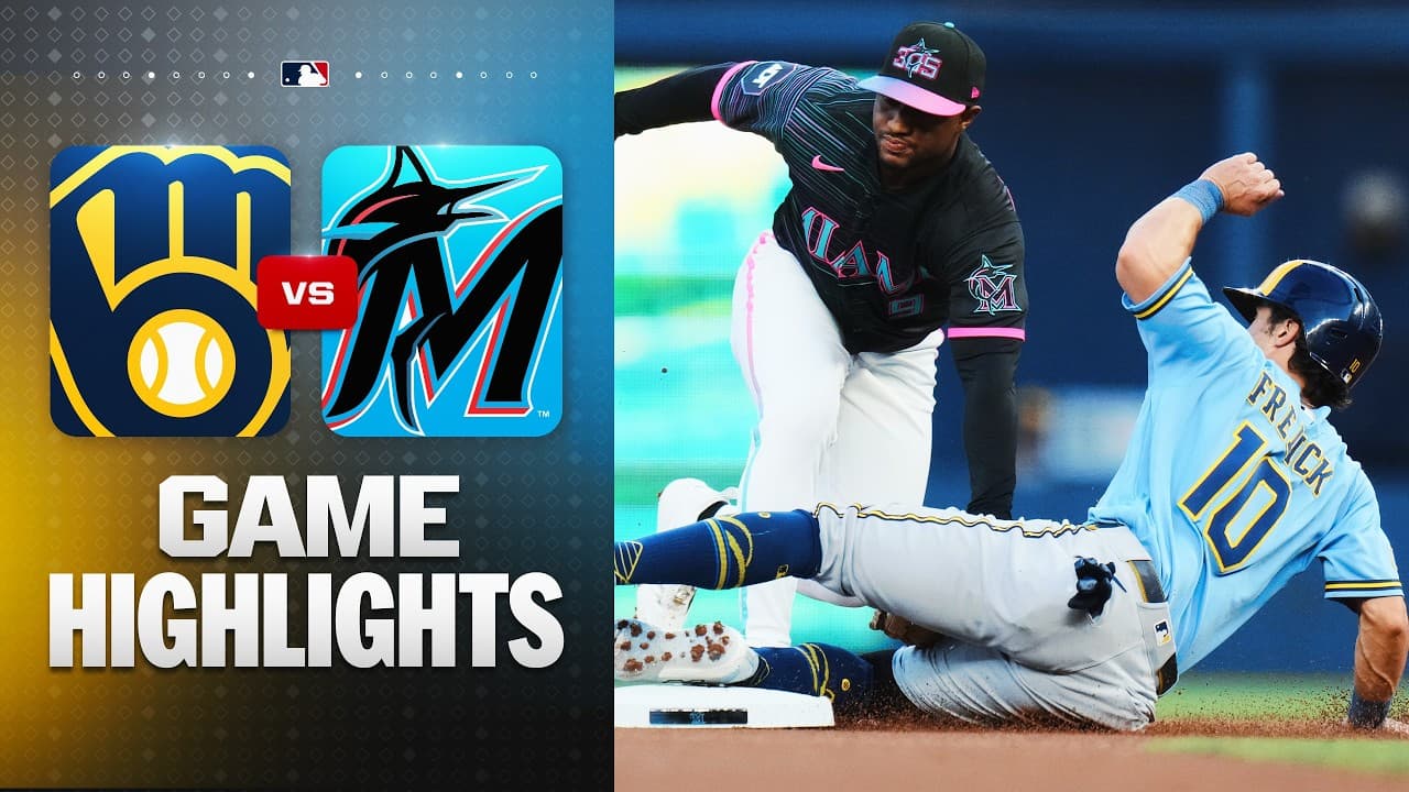 Brewers vs. Marlins Game Highlights (4/17/26) | MLB Highlights