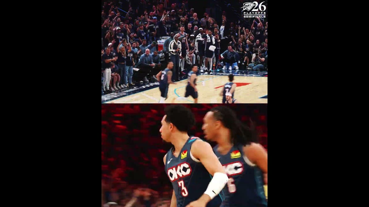 More bench cam, please 😌 #okcthunder