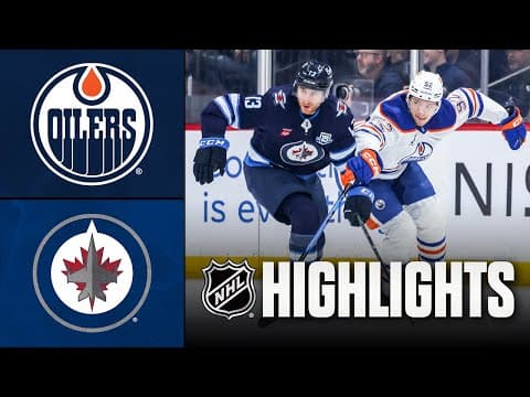 Oilers vs. Jets | NHL Highlights | December 29, 2025
