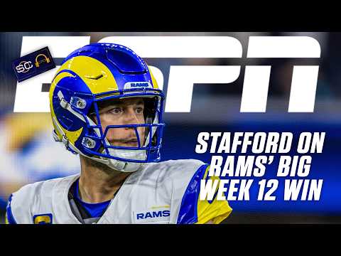 Matthew Stafford reacts to Rams' dominant Week 12 win over Buccaneers | SC with SVP