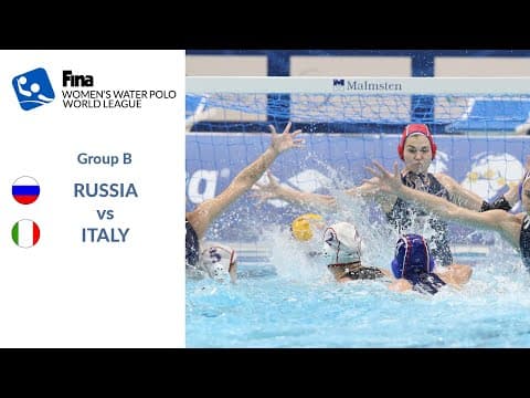 Re-LIVE: RUSSIA vs ITALY: Women's Water Polo World League 2022