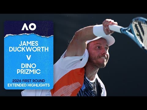 James Duckworth v Dino Prizmic Extended Highlights | Australian Open 2026 First Round