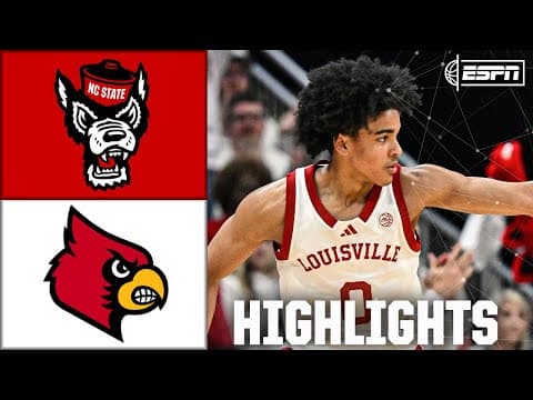 NC State Wolfpack vs. Louisville Cardinals | Full Game Highlights | ESPN College Basketball