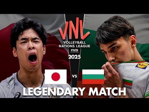 Japan vs Bulgaria | Crazy Volleyball Battle | Men's VNL 2025