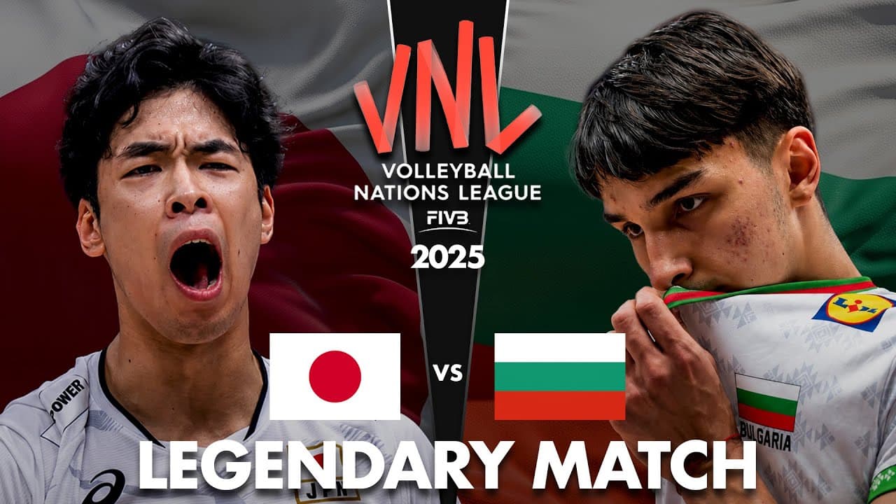 Japan vs Bulgaria | Crazy Volleyball Battle | Men's VNL 2025