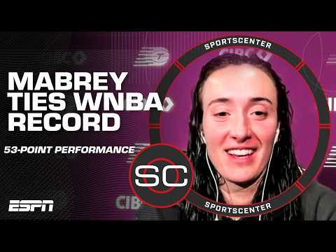 HISTORY 🔥 Marina Mabrey on tying the WNBA single-game scoring record with 53 PTS | SportsCenter