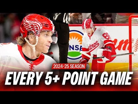Every 5+ Point Game by an NHL Player in 2024-25