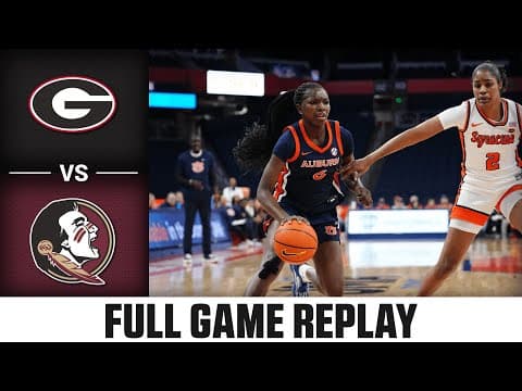 Georgia vs. Florida State Full Game Replay | 2025-26 ACC Women's Basketball