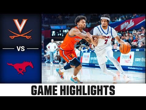 Virginia vs. SMU Game Highlights | 2025-26 ACC Men's Basketball