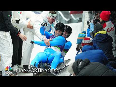 Italy SWEEPS doubles luge gold with win in men's event | Winter Olympics 2026 | NBC Sports