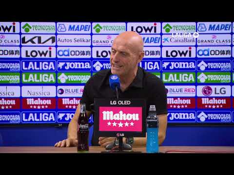 Rueda de prensa de Julián Calero tras el encuentro Getafe CF-Levante UD
