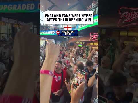 England fans brought the energy all day long