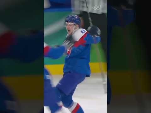 What a match!! 🤩 Team Slovakia win 6-2 against Germany in the #IceHockey men's quarter-finals!