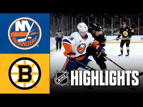 NHL Highlights | Islanders vs. Bruins | October 28, 2025