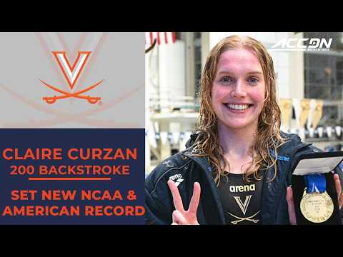 Claire Curzan set a new NCAA & American record in the 200 Back | 2026 Swimming & Diving Championship
