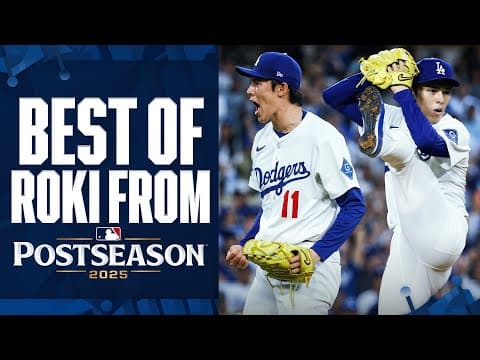 Roki Sasaki's 2025 Postseason highlights ahead of the World Series 🔥 (1.13 ERA, 3 SV) | 佐々木朗希ハイライト