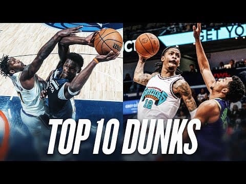 Ant vs Ja: Top 10 Dunks of the Season!