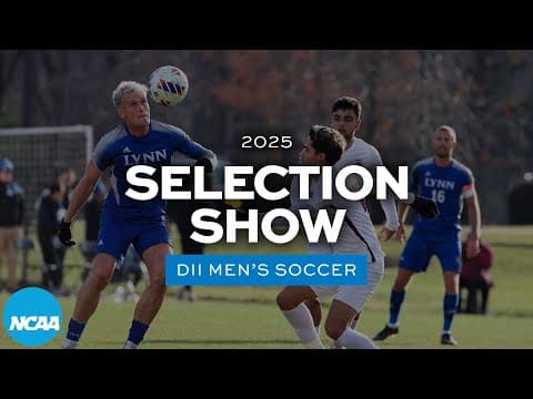 2025 NCAA DII men's soccer championship selection show