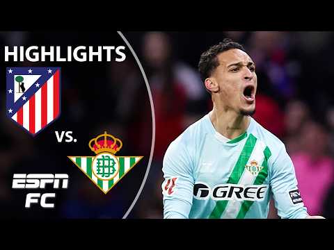 ANTONY DELIVERS 👏 Atletico Madrid vs. Real Betis | LALIGA Highlights | ESPN FC