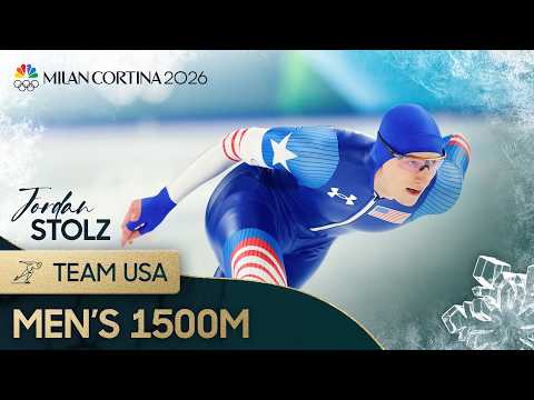 Jordan Stolz digs deep to speed his way to 1500m silver | Winter Olympics 2026 | NBC Sports
